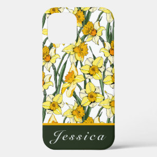 Vintage-Wasserfarben-Osterglocken-Blumenmuster Case-Mate iPhone Hülle