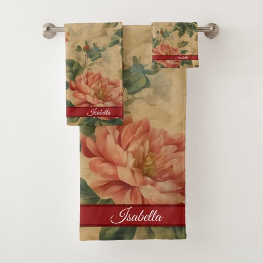 Vintage Wasserfarben TrendCollection Badhandtuch Set (Insitu)