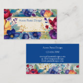 Vintage Wasserfarben Visitenkarte (Vorne/Hinten)