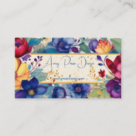 Vintage Wasserfarben Visitenkarte