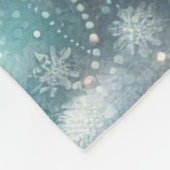 Vintage-Wasserfarben-Weihnachtsbaum und -Ornamente Fleecedecke (Ecke)