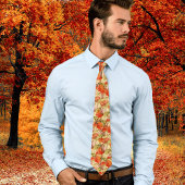 Vintage Wasserfarbenkürbis Herbst Orange Krawatte