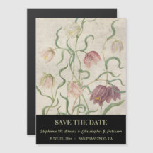Vintage Wasserfarbenlilie Save the Date