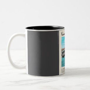 Vintage Wasserfarbenreise nach Venedig Zweifarbige Tasse