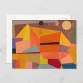 Vintage Wasserfarbenwelt Abstrakt Postkarte (Vorne/Hinten)