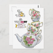 Vintage Wasserfarbenzeit Postkarte (Vorne/Hinten)