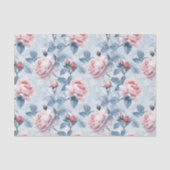 Vintage, wasserfarbige Rose Seidenpapier (Vorderseite)