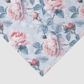 Vintage, wasserfarbige Rose Seidenpapier (Ausschnitt)