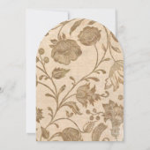 Vintage Wassergymnastik und braune Blumenmuster Ho Einladung (Rückseite)