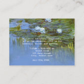 Vintage Wasserlilie Hochzeitsempfang Begleitkarte (Rückseite)