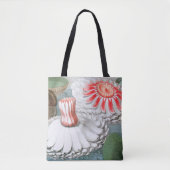 Vintage Wasserlilien Blume im Garten Tasche (Vorderseite)