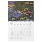 Vintage Wasserlilien Kunst von Claude Monet Kalender (Mär 2027)