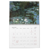 Vintage Wasserlilien Kunst von Claude Monet Kalender (Jan 2027)