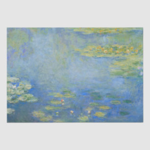 Vintage Wasserlilien zur Monetmalerei Seidenpapier