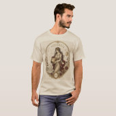 Vintage-Wassermann-Sternzeichen-Wasserträger-Kunst T-Shirt (Vorne ganz)