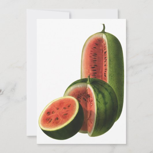 Vintage Wassermelonen Große Runde, Bio Lebensmitte (Vorderseite)