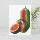 Vintage Wassermelonen Große Runde, Bio Lebensmitte (Stehend Vorderseite)