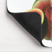 Vintage Wassermelonen Große Runde, Bio Lebensmitte Mousepad (Ecke)