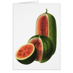 Vintage Wassermelonen Hoch Rund, Bio-Lebensmittel 