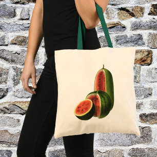 Vintage Wassermelonen Hoch Rund, Bio-Lebensmittel Tragetasche