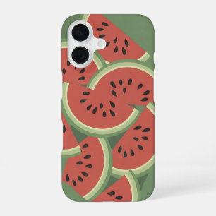 Vintage Wassermelonstücke iPhone 16 Hülle
