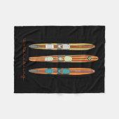 Vintage Wasserski Fleecedecke (Vorderseite (Horizontal))