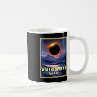 Vintage Wasserstadt Ny Total Solar Eclipse 2024 Kaffeetasse