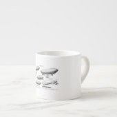 Vintage Wasserstoff-schalldichte Espressotasse (Vorderseite Rechts)