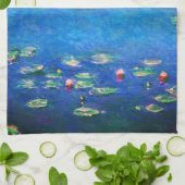 Vintage Water Lilies by Claude Monet Geschirrtuch (Gefaltet)
