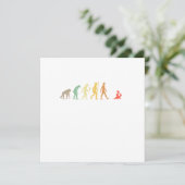 Vintage Water Polo Evolution Player Gift Idea Einladung (Stehend Vorderseite)