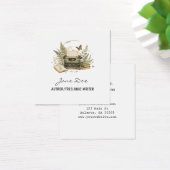 Vintage Watercolor Author Business Card (Schreibtisch)