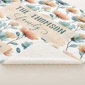 Vintage Watercolor Floral Family Heritage Sherpadecke (3/4)