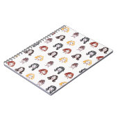 Vintage Watercolour Pin up Notebook Notizblock (Linke Seite)