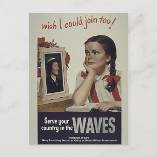 Vintage Waves Postkarte