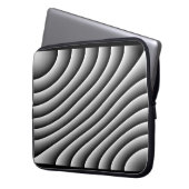Vintage Wavy Lines Notebook-Bag Laptopschutzhülle (Vorderseite Links)