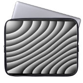 Vintage Wavy Lines Notebook-Bag Laptopschutzhülle (Vorderseite)