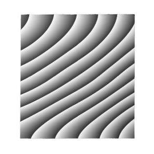 Vintage Wavy Lines Notepad Notizblock