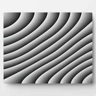 Vintage Wavy Lines Plaque Fotoplatte