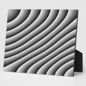 Vintage Wavy Lines Plaque Fotoplatte (Seite)