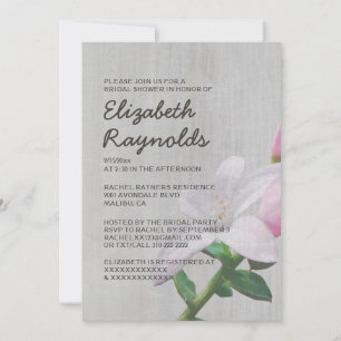 Vintage Waxflower Bridal Dusche Einladungen