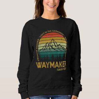 Vintage Waymaker Promise Keeper Miracle Worker Chr Sweatshirt