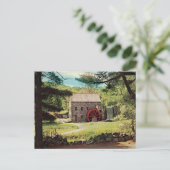 Vintage Wayside Grist Inn Mill Feiertagspostkarte (Stehend Vorderseite)