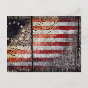 Vintage We The People Betsy Ross Flagge Postkarte