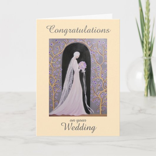 VINTAGE WEDD, GREETING CARD KARTE (Vorderseite)
