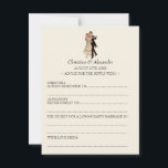 Vintage Wedding Ad Lib Cards Advice 1920er Jahre T Hinweiskarte<br><div class="desc">Suchen Sie eine lustige Alternative zu Ihrem Hochzeitsgast? Geben Sie Ihren Gästen diese Hochzeitskrüge, damit sie sie ausfüllen können! Ratschläge für die Neugeborenen... .Denken Sie immer daran... Vergessen Sie nie ... das Geheimnis für eine lange und glückliche Ehe ist ... Erwarten Sie ein paar tief greifende, aufrichtige und unglaublich witzig...</div>