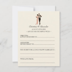 Vintage Wedding Ad Lib Cards Advice 1920er Jahre T Hinweiskarte