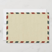 Vintage Wedding Airmail | Probe Einladung (Rückseite)