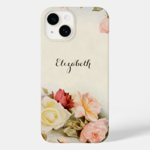 Vintage Wedding Antique Garden Rose Blume Case-Mate iPhone 14 Hülle