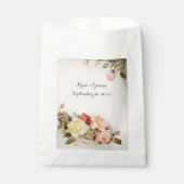 Vintage Wedding Antique Garden Rose Blume Geschenktütchen (Vorderseite)