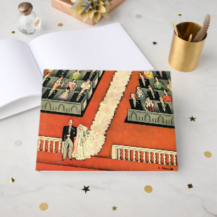 Vintage Wedding, Art Deco Bridge und Groom neu ver Gästebuch